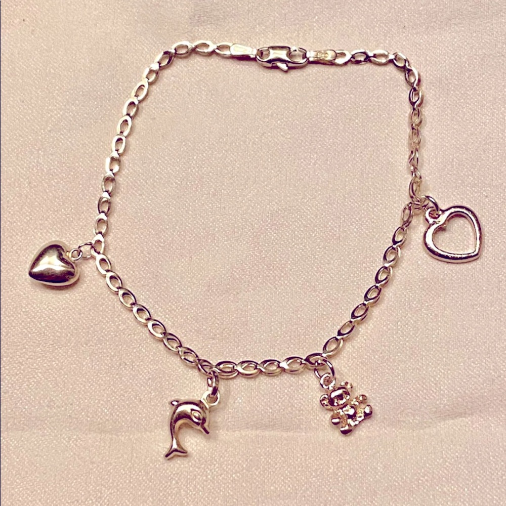 14k YG Charm Bracelet - 4 Charms